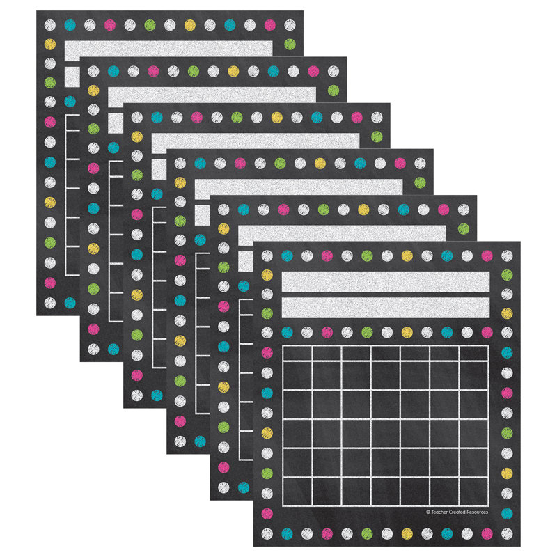 Graphiques incitatifs pour tableau noir de l'enseignant créé, 36 par paquet, 6 paquets