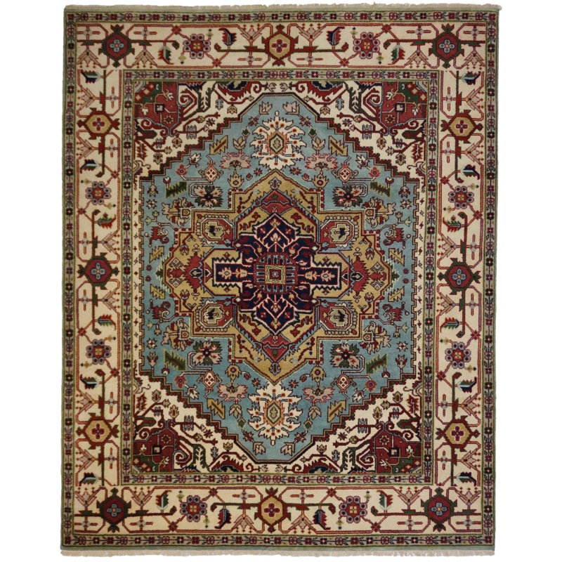 Oriental Area Rug in Blue
