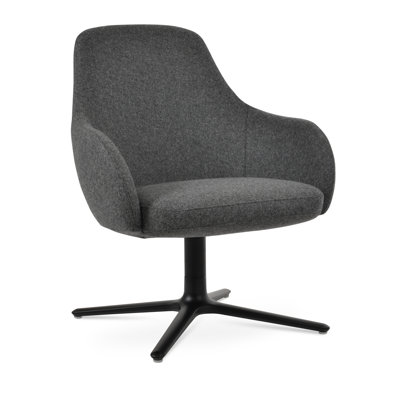 Gazel Arm Lounge Oval Swivel Chair