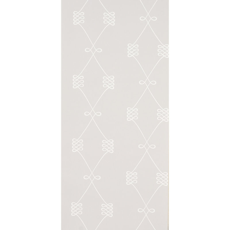 Papier peint Nicolette, Blanc / gris