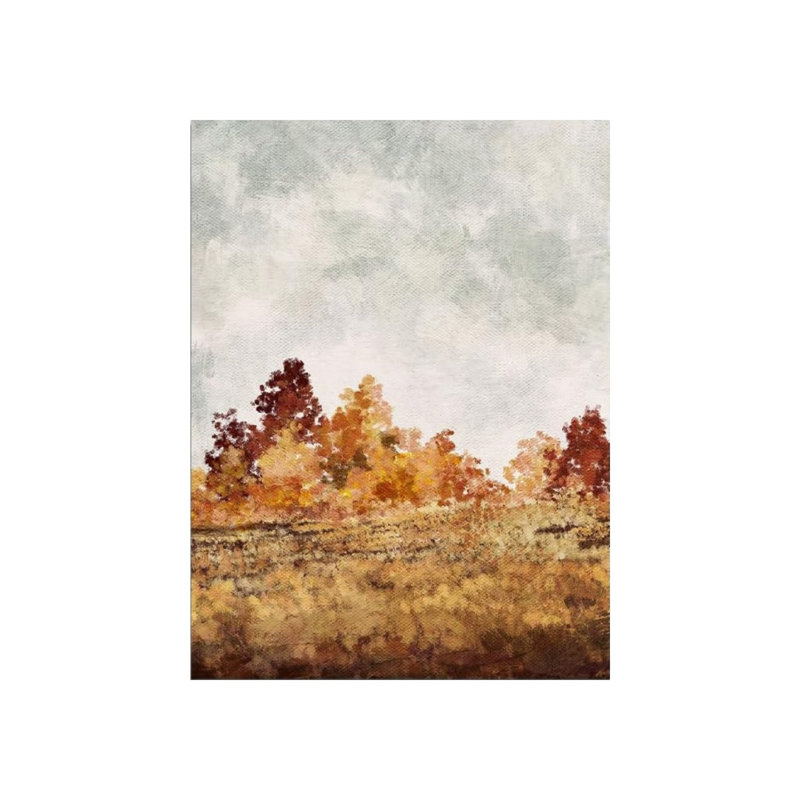 Fall Landscape Unframed Canvas Wall Art 20" X 30"