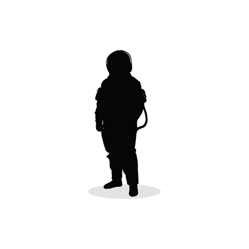 Silhouette d'astronaute SS11177