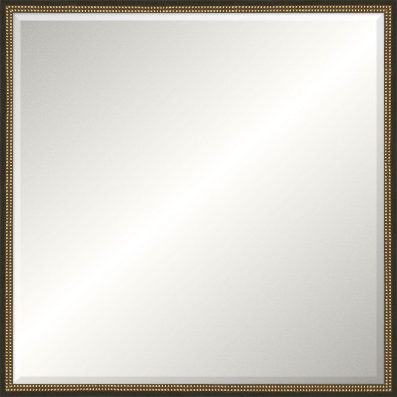 Miroir de plancher en bois massif Winchester, Carrée, 38,25 po x 38,25 po