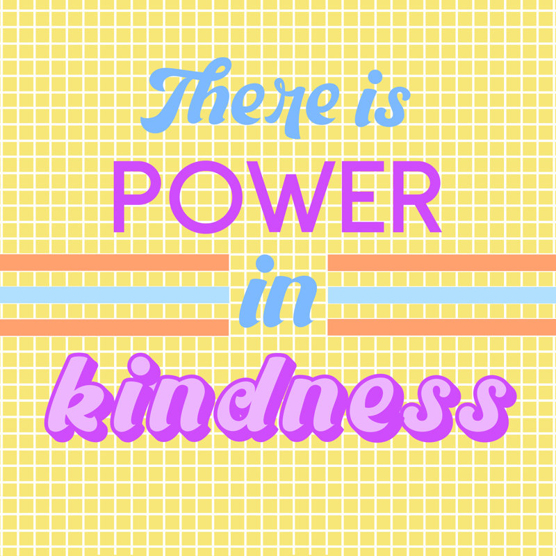 Power Kindness - Wrapped Canvas Print, 30cm H x 30cm W 