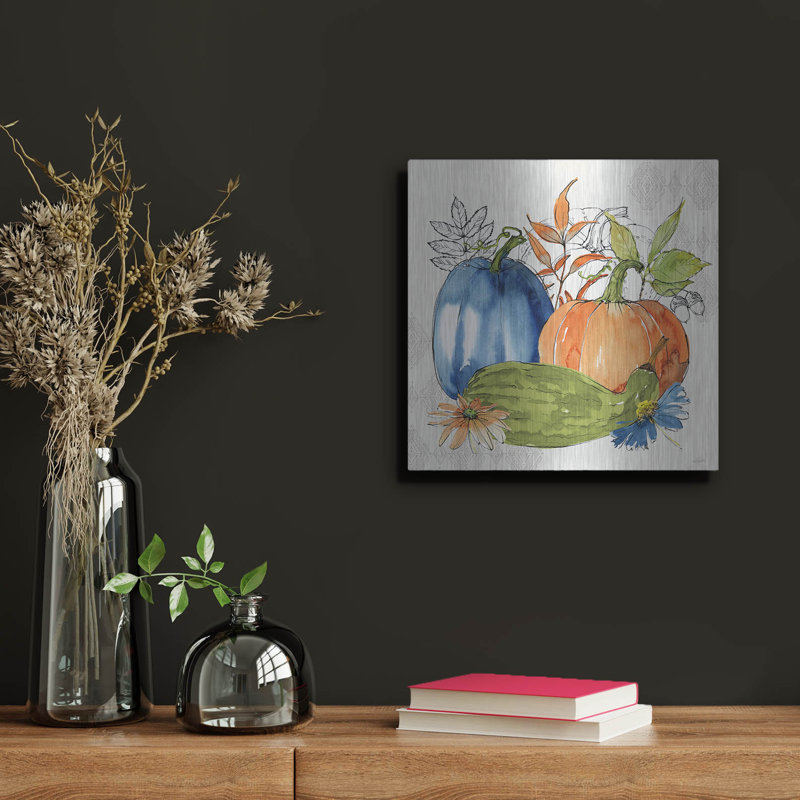 «Fall Sweet Fall 2» par Anne Tavoletti, art mural en métal, H 12 po x l 12 po