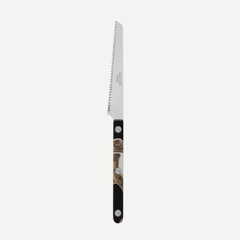 Bistrot Dune 4'' L Tomato Knife, Black