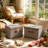 2 PCS Storage Bins with Lids, Collapsible Closet Organizer Container, Fabric Organizer Box with Handles, Decorative Storage Boxes with Lids for Organizing Clothes, Books, Light Grey-412948031