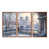 Toile avec cadre flottant brun