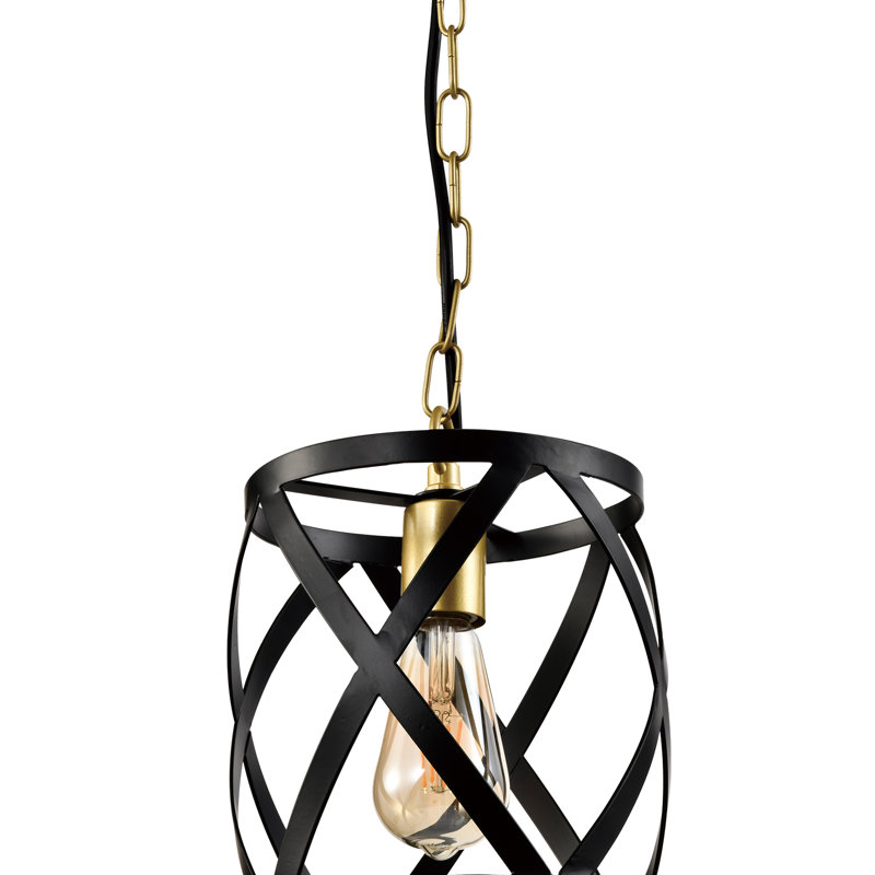 Luminaire suspendu cylindrique à 1 lumière Balfe