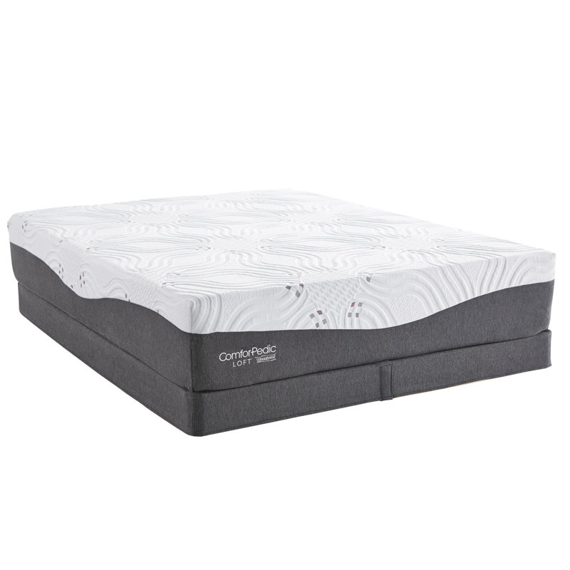 Comforpedic Loft from Beautyrest Medium Gel Memory Foam Mattress and Box Spring, 14", Queen