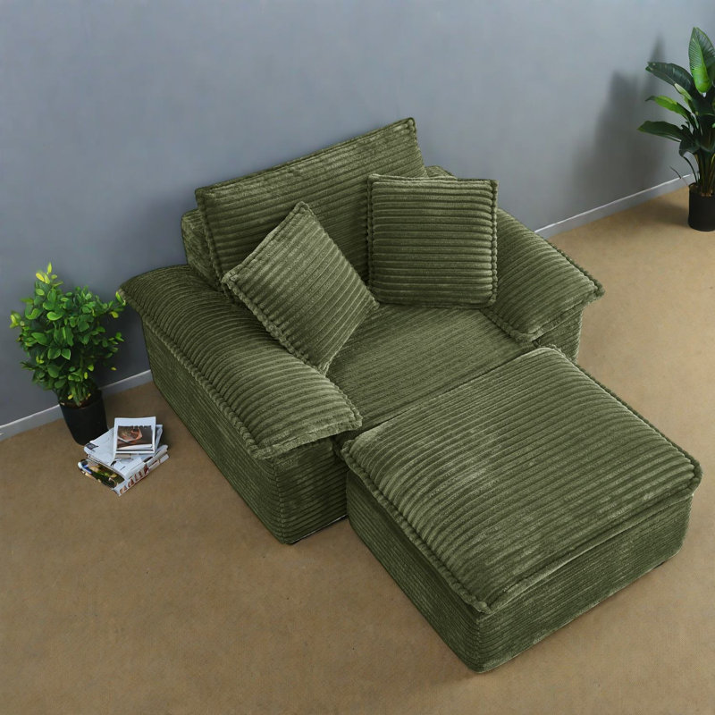 Chaise modulaire à compression, canapé moderne en velours côtelé pour la maison