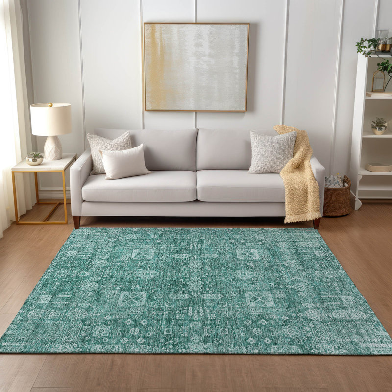 Ivajla Floral Indoor / Outdoor Rug, Rectangle 2'6" x 3'10"