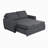 Serta Lowry 66.5" Full-Size Upholstered Convertible Sleeper Loveseat-97699942