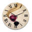 Horloge murale en bois massif Anaelise-2061605744
