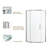 Shower Door 34-1/8" X 72" Semi-Frameless Neo-Angle Hinged Shower Enclosure-111798385