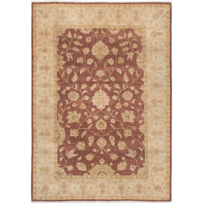 Pujol One-of-a-Kind 6'5" X 9'3" New Age Wool Area Rug in Cream
