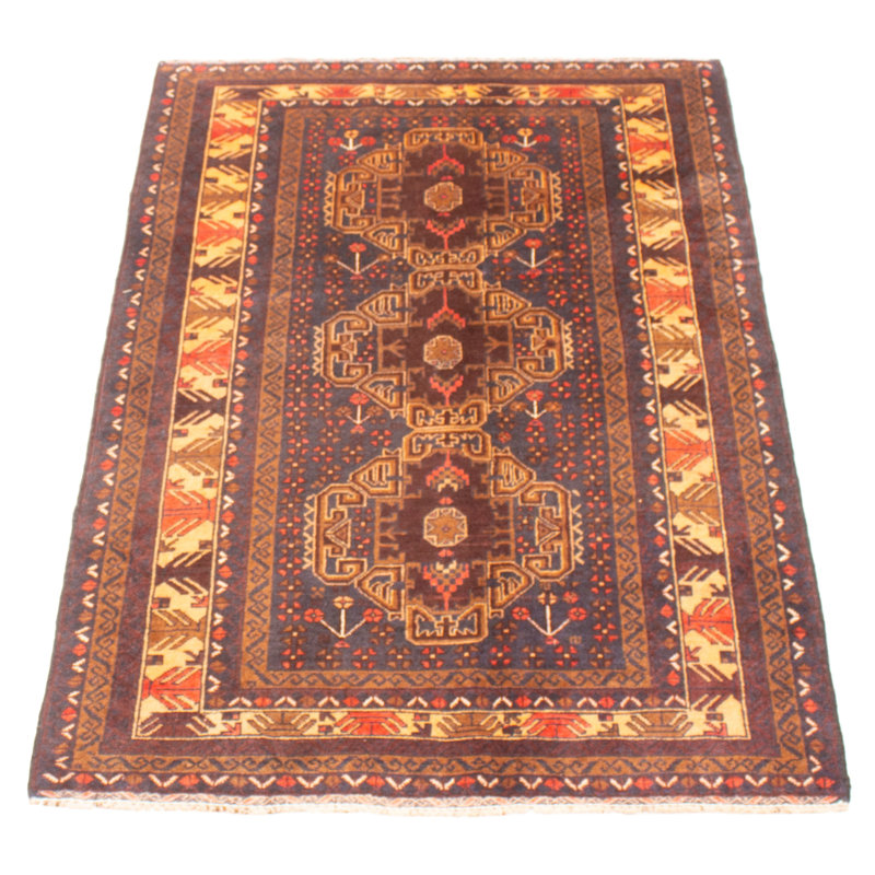 Tapis gris foncé Teimani 3 pi 6 po x 5 pi 11 po