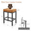 Tabouret de comptoir court 24 po Mirandy-1423685018