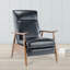 Fauteuil inclinable à accoudoirs en bois-424865033