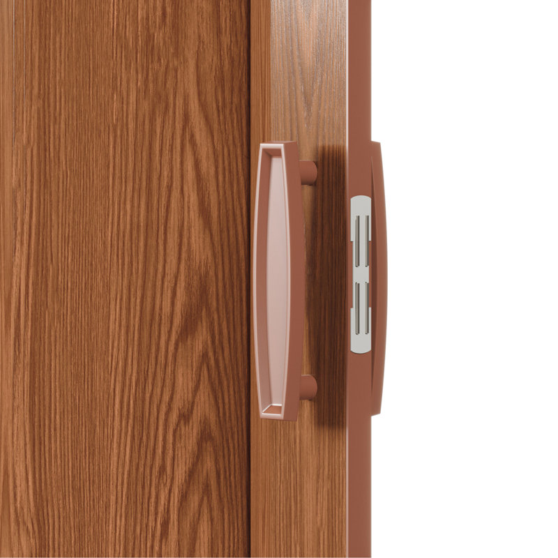 Portes accordéon pliables en PVC 48 po Studio Series, noyer, 48 po x 80 po, Noyer