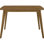 Angled Legs Dining Table In Chestnut Finish - Solid Wood, Rectangular For A Modern And Elegant Mid-century An Practical
