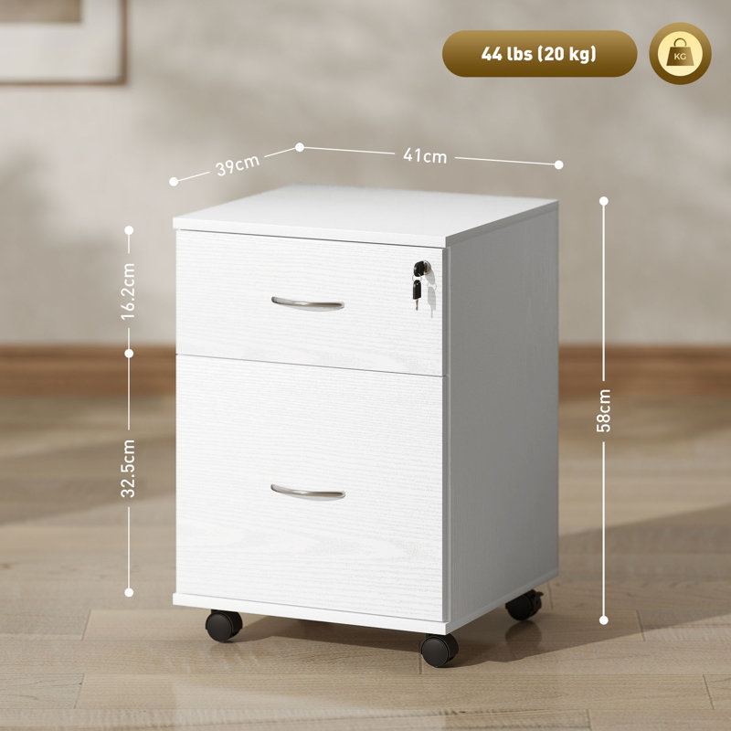 41cm Wide 2 -Drawer File Cabinet