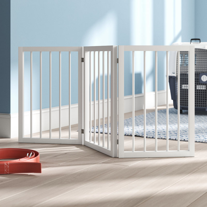 Leysin Free Standing Pet Gate, White