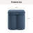 16.9"W Storage Upholstered Chenille Ottoman-578713380