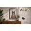 Cat in Cardigan Boho - Framed Print-655514475-655514469