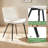 Modern Faux Leather Dining Chairs Set of 2, Upholstered Dining Side Chairs with Metal Legs, Comfort Backrest Chair For Kitchen Dining Room Cafe-1543726460-1543726463