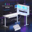 Bureau pour jeux en L 68,9 po, bureau d'ordinateur avec huche de rangement et tiroirs 68,9 po-1411699432