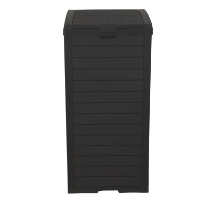 Olilawn Open Curbside Trash & Recycling Bin - 31 Gallons,With Lid And Drip Tray, Material Waterproof