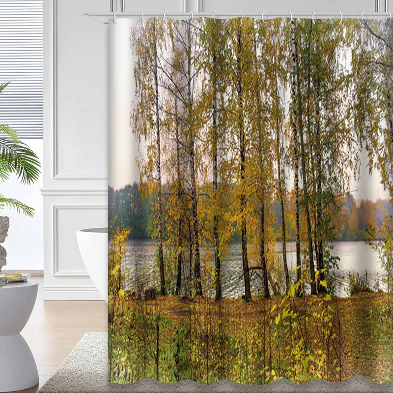 Rideau de douche Autumn Trees, L 72 po x l 72 po