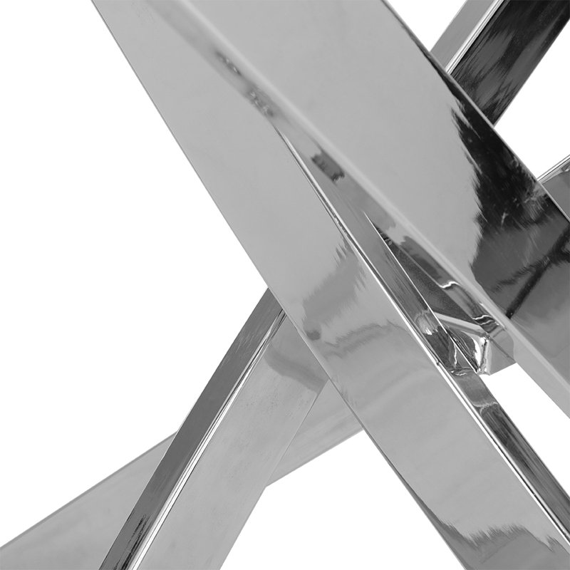 Chavis 90cm Wide Tempered Glass Dining Table