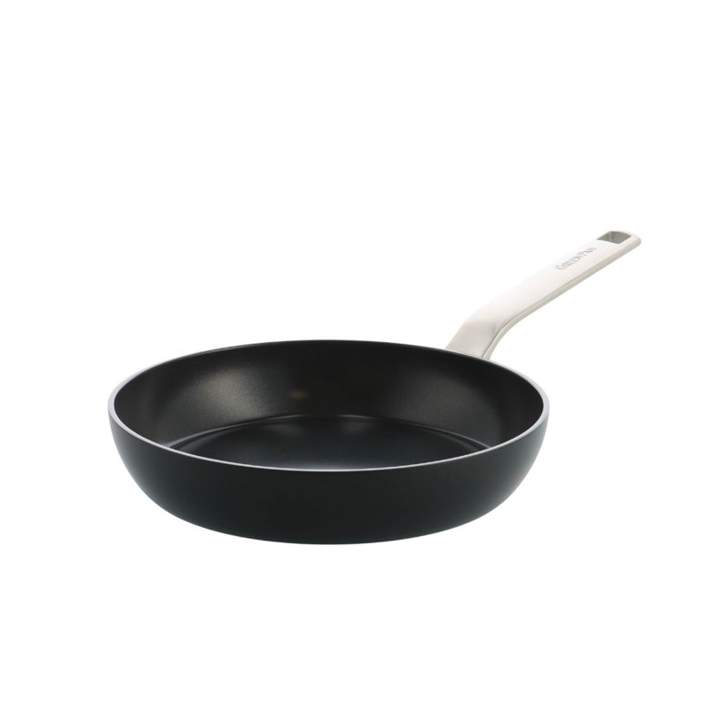 GreenPan Evolution PFAS Free Non Stick Frypan, Black/Silver, 10cm H x 44cm L x 24cm W