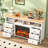 TV Stand For Tvs Up To 65'' With Electric Fireplace-1505438701