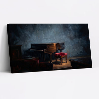 Ensemble de 1 tableau sur toile pour salle de piano