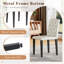 Modern Dining Table Sets For Home, Black Wood, 63-inch Mdf, Kitchen & Apartment
