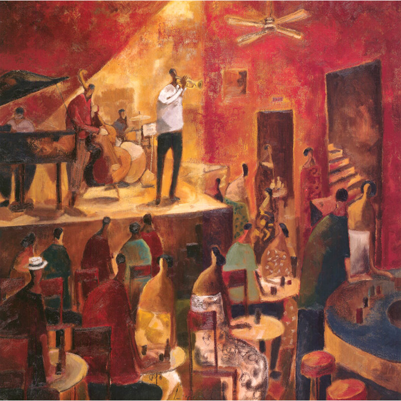 Red Jazz, 20" H x 20" W