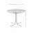 Alanna Round Metal Outdoor Side Table , 22'' in. W 22'' in. D-885179550