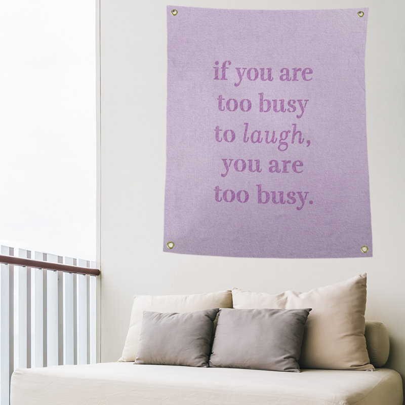 Polyester Tapestry, 59' H x 50" W, Violet