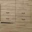 Commode 6 tiroirs l 57 po avec poignées noires