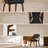 Mid-Century Modern Faux Leather Upholstered Dining Arm Chairs Set of 2, Wood Frame Side Chairs for Dining Room, Kitchen and Living Room-442372198-447999986