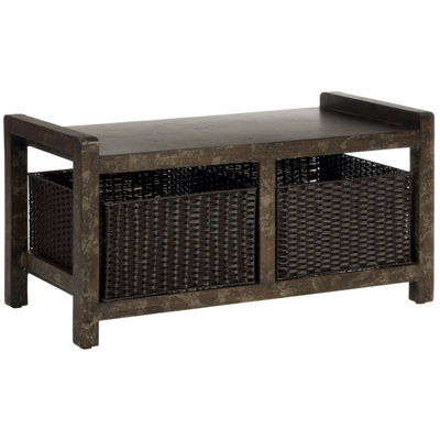 Banc de rangement en bois arnold