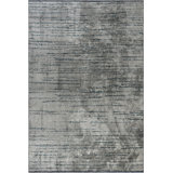 Rapture Abstract Area Rug in Gray/Blue
