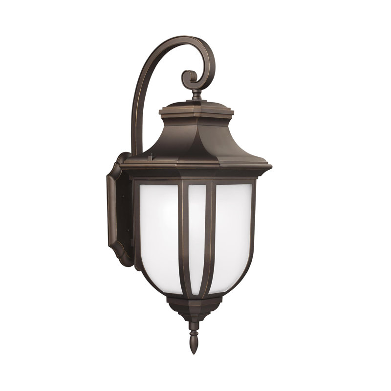Carterton LED Wall Light, 12.63" H x 5.5" W x 7.75" D, Black, No