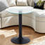 Tables de bout modernes, table en métal en verre trempé 19,7 pouces pour la maison-505859200