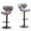 Tabouret de bar rotatif réglable Airlift avec revêtement patiné et base chromée-1884162678