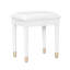 Ensemble de coiffeuse et coiffeuse Elegant Vanity, coiffeuse moderne avec rangement, bureau, port de charge, blanc