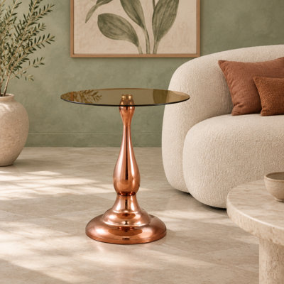 19.6" Modern Round MDF Coffee Table